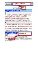English Italian Dictionary Pro capture d'écran 1