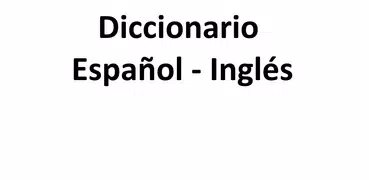 Diccionario Español Inglés