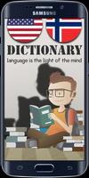 English Norwegian Dictionary Poster