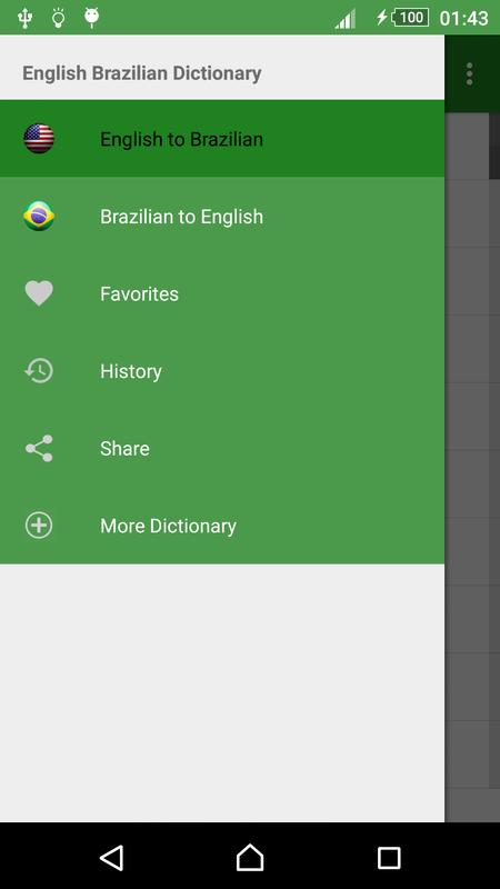 English Brazilian Dictionary For Android Apk English Brazilian Dictionary Poster Screenshot 1