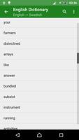 English Swedish Dictionary capture d'écran 2