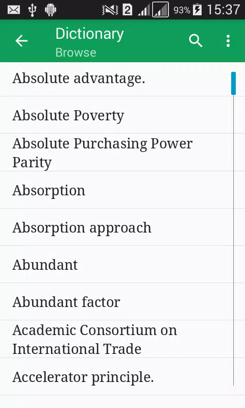 Economic Terms Dictionary APK pour Android Télécharger