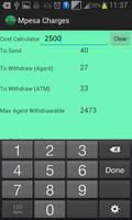 Mpesa Charges Calculator capture d'écran 3