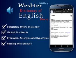Free Webster Dictionary English - OFFLINE Affiche