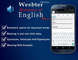 Free Webster Dictionary English - OFFLINE capture d'écran 1