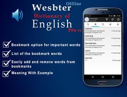 Free Webster Dictionary English - OFFLINE capture d'écran 2