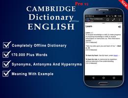 Free English Dictionary Cambridge pro - Offline Uk ポスター