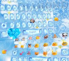 Diamond Blue Keyboard Theme screenshot 2