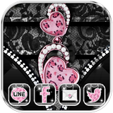 Diamond Leopard Theme Zipper Lock Screen आइकन