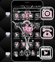 Diamond Leopard Theme Zipper Lock Screen اسکرین شاٹ 1