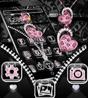 Diamond Leopard Theme Zipper Lock Screen اسکرین شاٹ 2