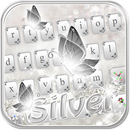 Gümüş elmas klavye Teması APK