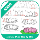 Aprenda a desenhar passo a passo ícone