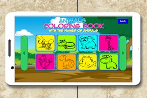 A to Z Animals Coloring Book capture d'écran 2