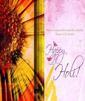 Happy Holi Speech Card Affiche