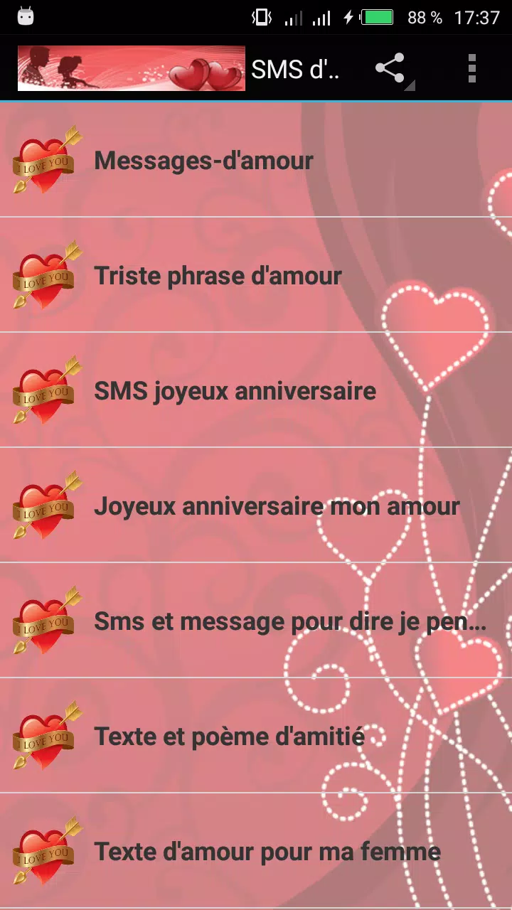 Sms D Amour 18 For Android Apk Download