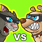 Cat vs Dog - Ninja War أيقونة