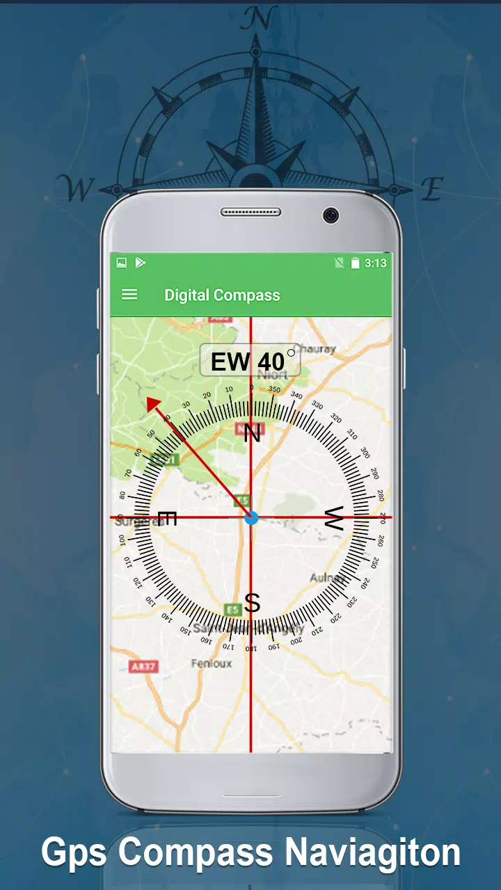 Szybki Cyfrowy Kompas 360 - Dokładny Kierunek APK do pobrania na Androida