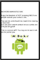 SMS BLOCKER الملصق