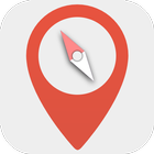 Digital compass - Map compass & Windy map simgesi