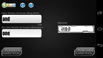 Ambigram Generator capture d'écran 3