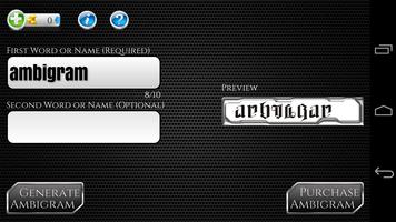 Ambigram Generator captura de pantalla 1
