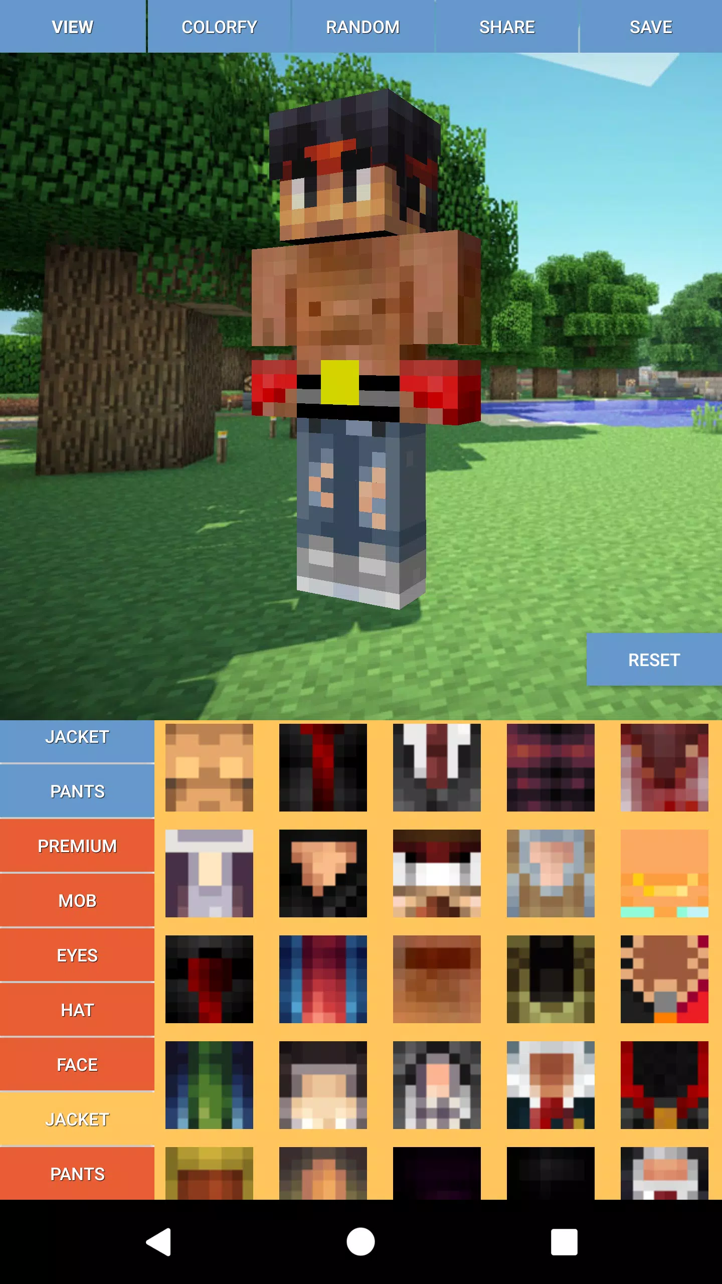 Skin editor for Minecraft with 3D View APK + Mod for Android.