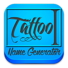 Nombre Tattoo Diseño generador icono