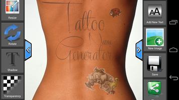 برنامه‌نما Tattoo Name Design Generator عکس از صفحه