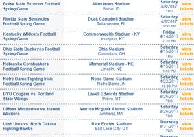 College Football Tickets الملصق