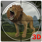 León salvaje cazador simulador icono
