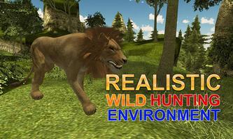 Wild Lion Hunter Simulator 3D स्क्रीनशॉट 3