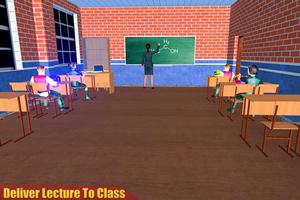 professeur de lycée virtuel 3d capture d'écran 2