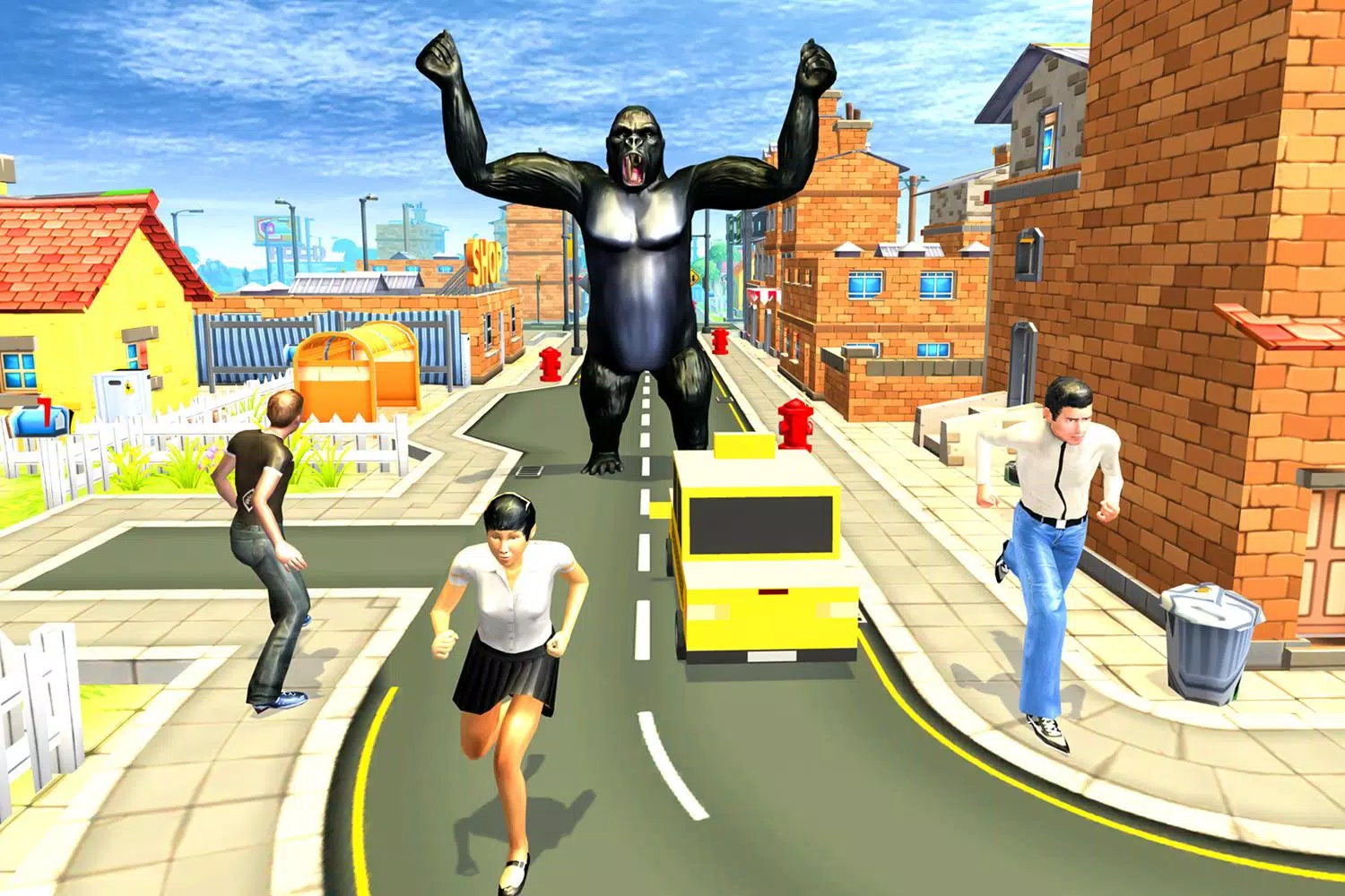 onde está o seu gorila irritado bigfoot rampage 3D: ataque de gorila real jogo de simulador de aventura de monstro louco de mundo aberto::Appstore for Android