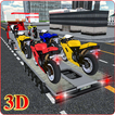 moto camion di trasporto 3D