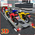 Icona moto camion di trasporto 3D