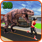 Wild Dinosaur City Rampage 3D آئیکن