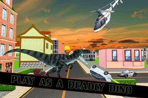 برنامه‌نما Wild Dinosaur City Rampage 3D عکس از صفحه
