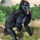 Angry gorilla vs Dinosaur: Wild Jungle Battle آئیکن