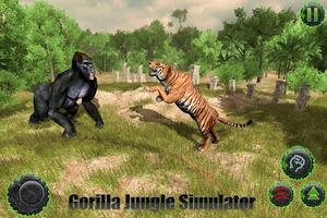 Angry gorilla vs Dinosaur: Wild Jungle Battle imagem de tela 2