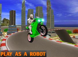 Robot Bike Stunts Affiche