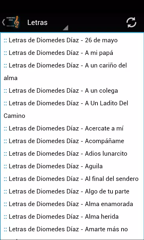 Descarga de APK de Diomedes Díaz Musica & Letras para Android