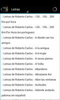 Roberto Carlos Musica & Letras 截图 1