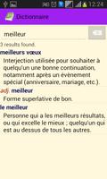 Dictionnaires Français capture d'écran 2