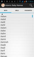Islamic Baby Names capture d'écran 1
