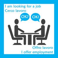 JOB Lavoro Offro & Cerco Affiche