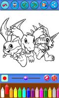 Digi-Mon Coloring Book 스크린샷 1