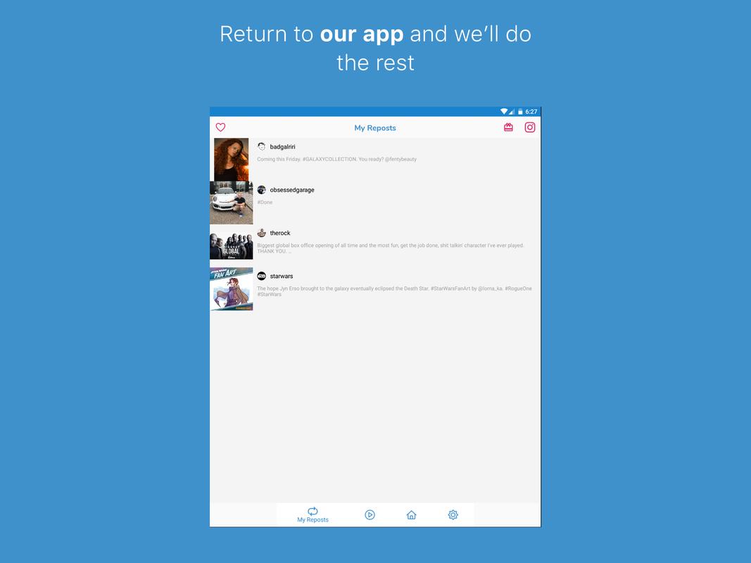 Repost and Save for Instagram APK Download - Free Social ... - 1067 x 800 jpeg 41kB