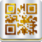 QR Code Scan Gold biểu tượng