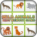 kids Memory Games-Wild Animals icône